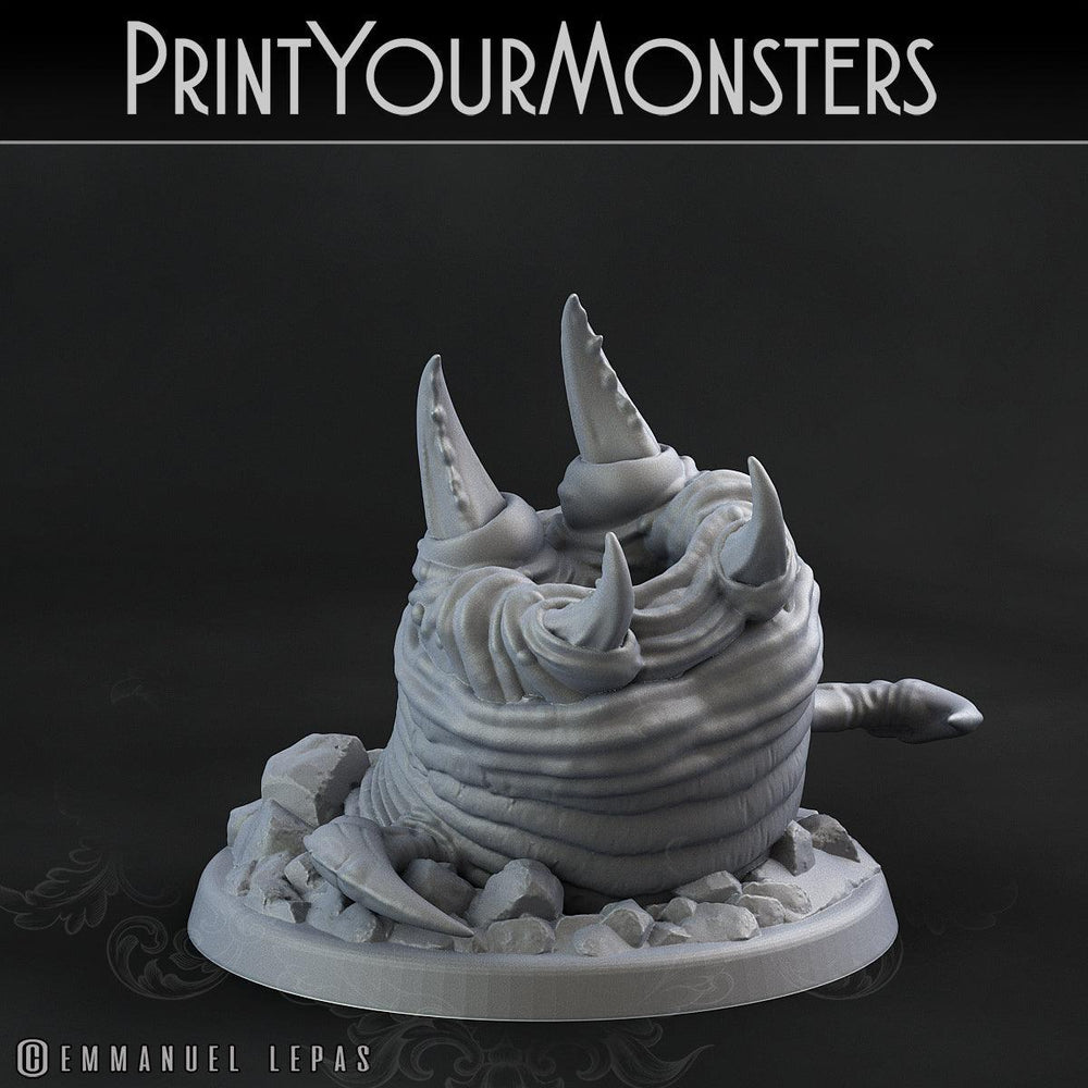 3D Printed Print Your Monsters Tomb Grub Worms Subterranean Terrors 28mm - 32mm D&D Wargaming (Online Only)
