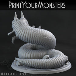 3D Printed Print Your Monsters Tomb Grub Worms Subterranean Terrors 28mm - 32mm D&D Wargaming (Online Only)