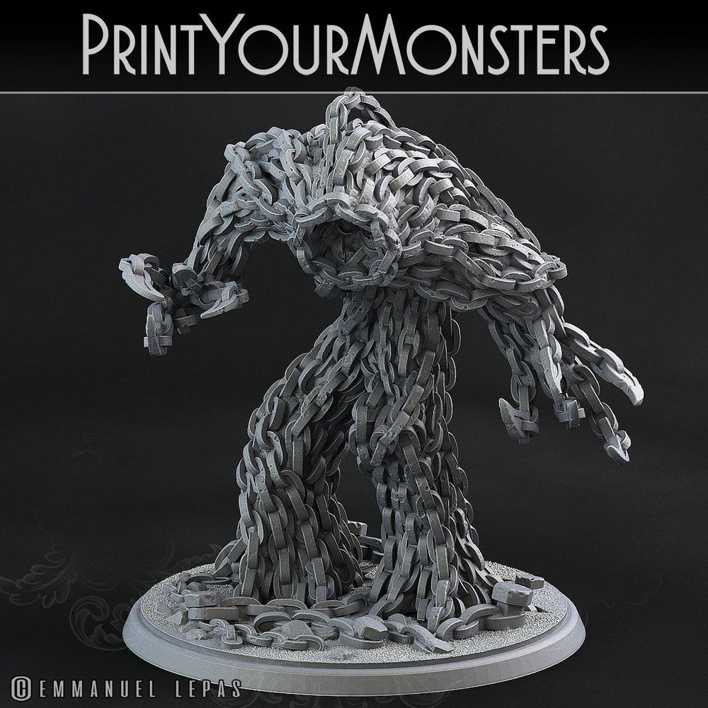 3D Printed Print Your Monsters Total Golems Set 28mm - 32mm D&D Wargaming (Online Only)
