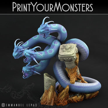 3D Printed Print Your Monsters Total Serpents Full Set 28mm - 32mm D&D Wargaming (Online Only)