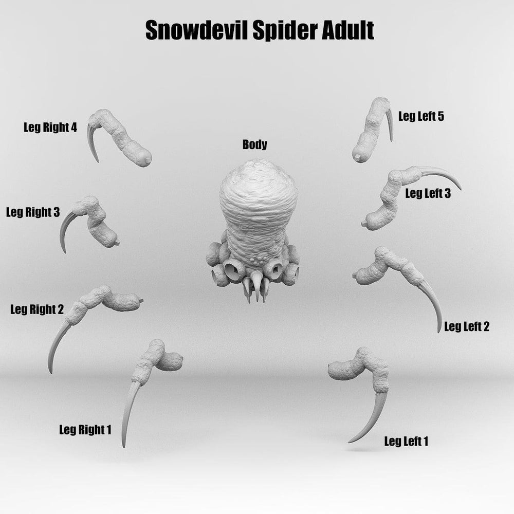 3D Printed Print Your Monsters Total Spiders Set 28mm - 32mm D&D Wargaming (Online Only)
