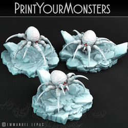 3D Printed Print Your Monsters Total Spiders Set 28mm - 32mm D&D Wargaming (Online Only)