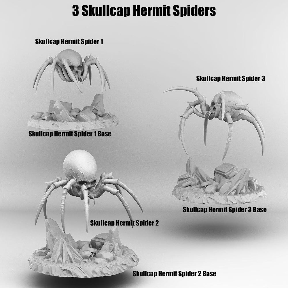 3D Printed Print Your Monsters Total Spiders Set 28mm - 32mm D&D Wargaming (Online Only)