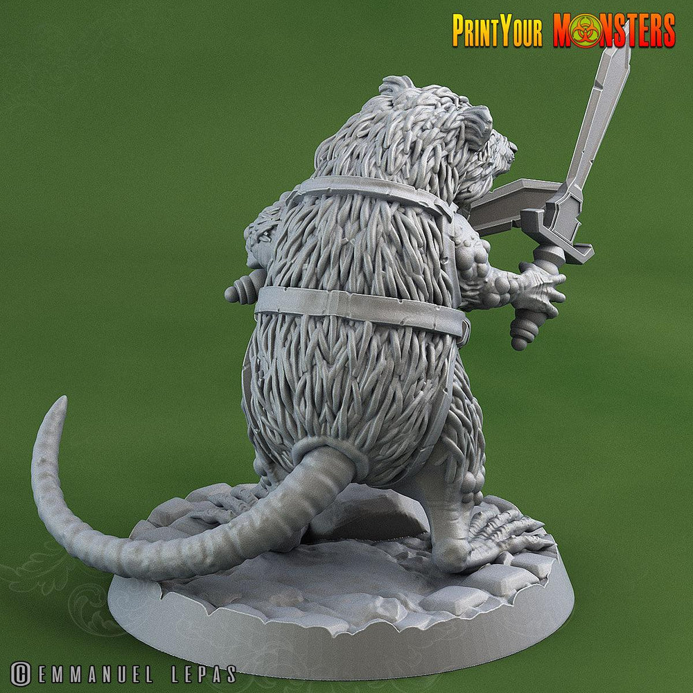 3D Printed Print Your Monsters Toxic Rat Soldiers The Toxic Rats Domination Set 28mm - 32mm D&D Wargaming (Online Only)
