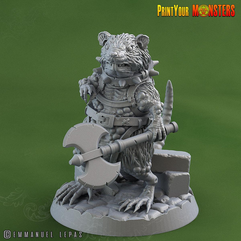 3D Printed Print Your Monsters Toxic Rat Soldiers The Toxic Rats Domination Set 28mm - 32mm D&D Wargaming (Online Only)