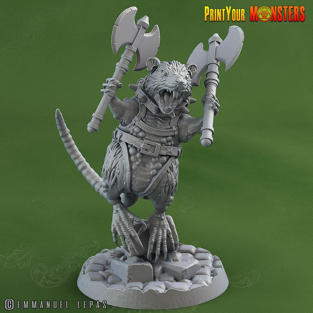 3D Printed Print Your Monsters Toxic Rat Soldiers The Toxic Rats Domination Set 28mm - 32mm D&D Wargaming (Online Only)