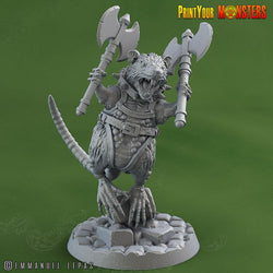 3D Printed Print Your Monsters Toxic Rat Soldiers The Toxic Rats Domination Set 28mm - 32mm D&D Wargaming (Online Only)