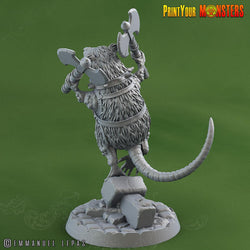 3D Printed Print Your Monsters Toxic Rat Soldiers The Toxic Rats Domination Set 28mm - 32mm D&D Wargaming (Online Only)