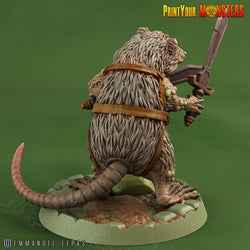 3D Printed Print Your Monsters Toxic Rat Soldiers The Toxic Rats Domination Set 28mm - 32mm D&D Wargaming (Online Only)