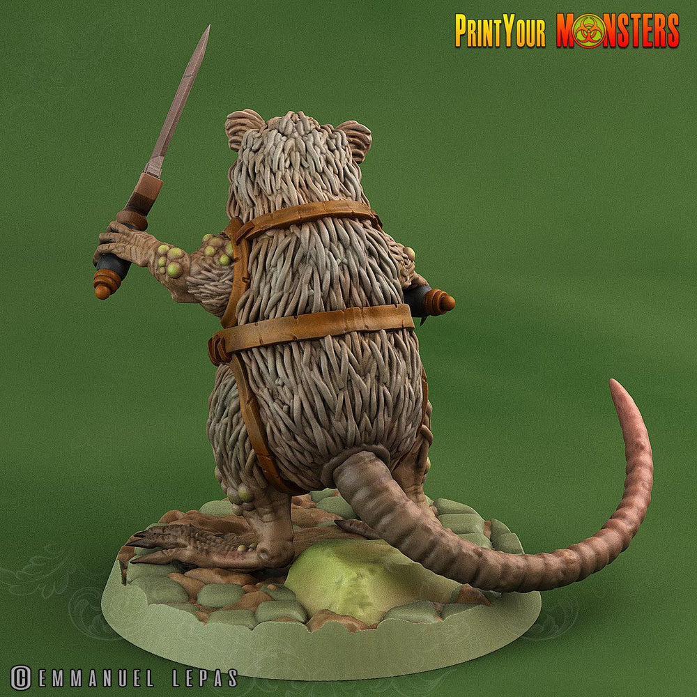 3D Printed Print Your Monsters Toxic Rat Soldiers The Toxic Rats Domination Set 28mm - 32mm D&D Wargaming (Online Only)