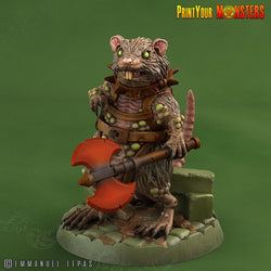 3D Printed Print Your Monsters Toxic Rat Soldiers The Toxic Rats Domination Set 28mm - 32mm D&D Wargaming (Online Only)