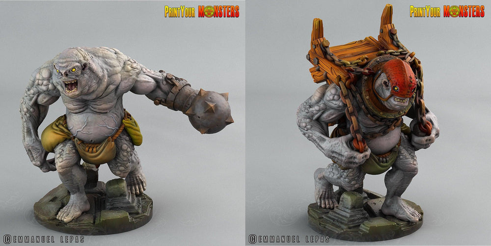 3D Printed Print Your Monsters Trolls Depths Of Choas Confronting The Abyss 28mm - 32mm D&D Wargaming (Online Only)
