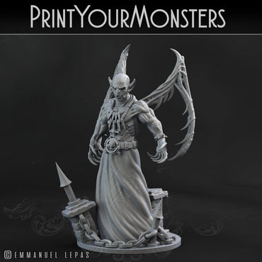 3D Printed Print Your Monsters Vampire Lord 28mm - 32mm D&D Wargaming (Online Only)