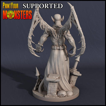 3D Printed Print Your Monsters Vampire Lord 28mm - 32mm D&D Wargaming (Online Only)