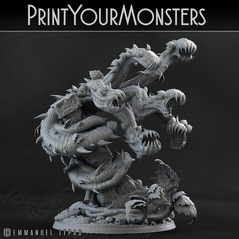 3D Printed Print Your Monsters Verdant Hydra Carniflora Jungle Predators 28mm - 32mm D&D Wargaming (Online Only)