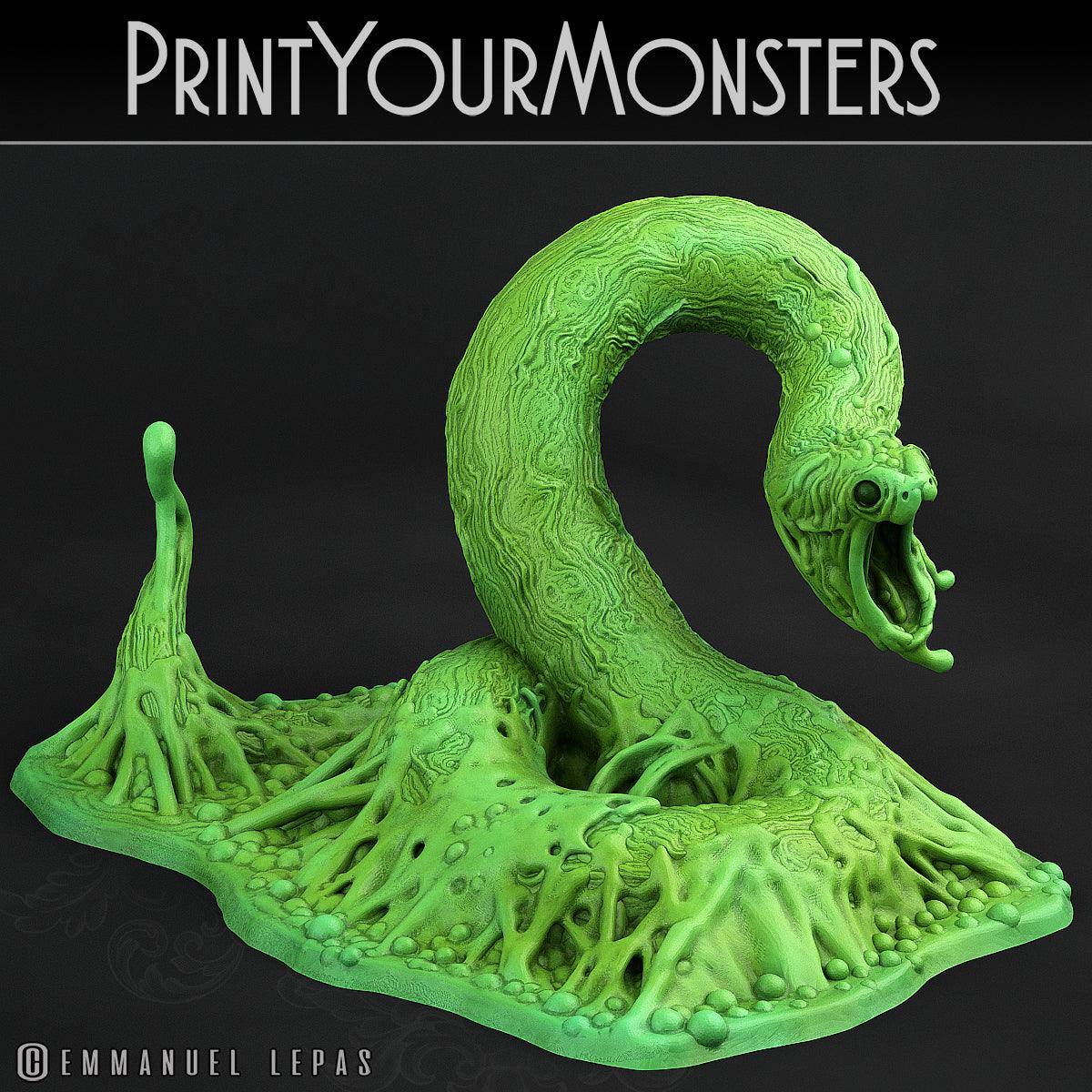 3D Printed Print Your Monsters Viper Ooze Total Serpents 28mm - 32mm D&D Wargaming (Online Only)