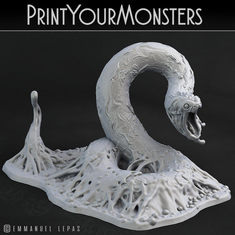 3D Printed Print Your Monsters Viper Ooze Total Serpents 28mm - 32mm D&D Wargaming (Online Only)