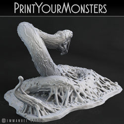 3D Printed Print Your Monsters Viper Ooze Total Serpents 28mm - 32mm D&D Wargaming (Online Only)