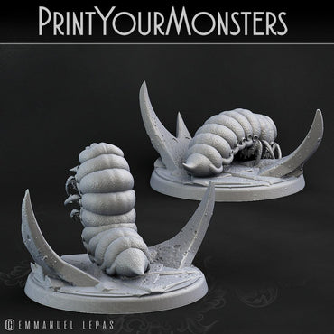 3D Printed Print Your Monsters Wasp Larva The Infernal Hive 28mm - 32mm D&D Wargaming (Online Only)