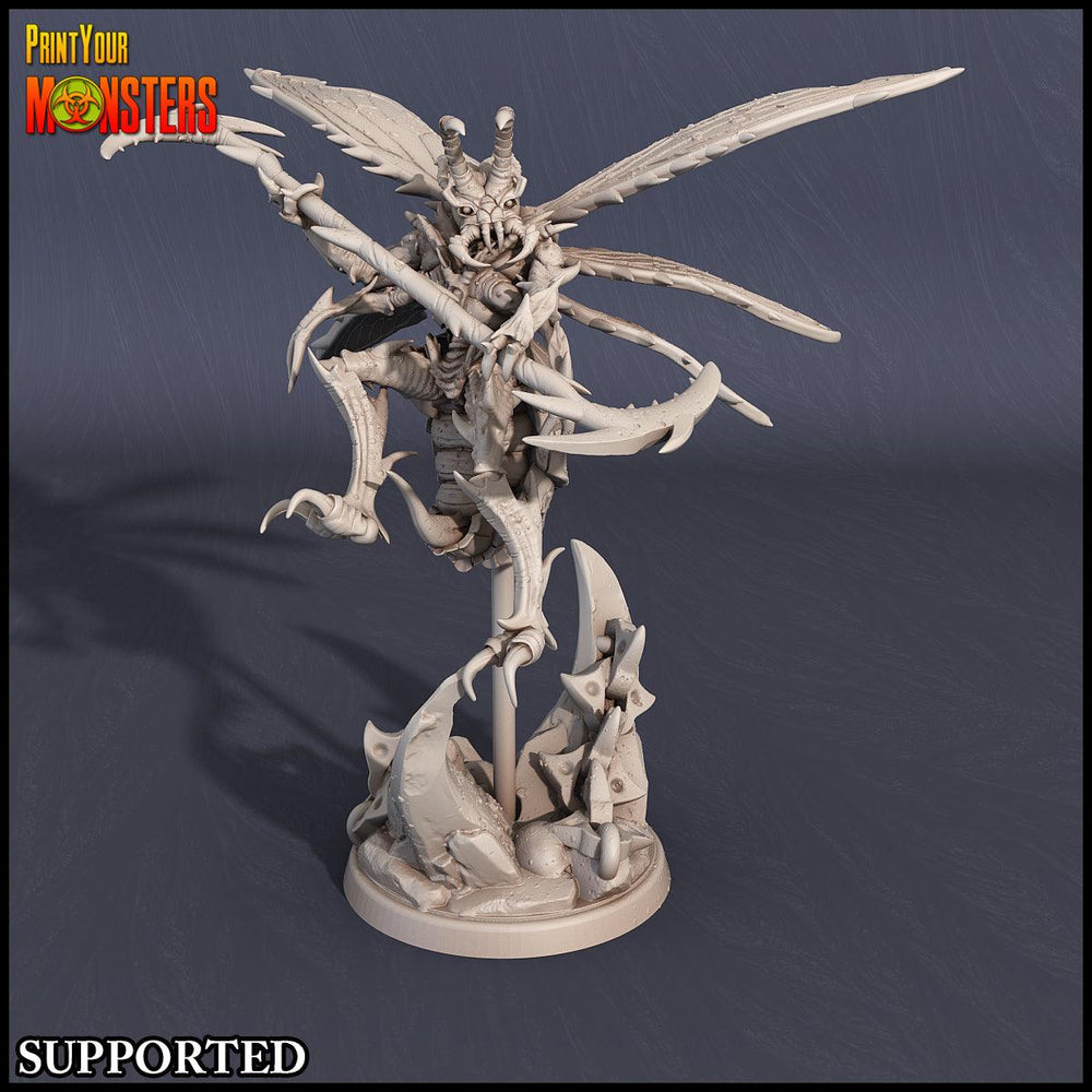 3D Printed Print Your Monsters Wasp Warrior Set The Infernal Hive 28mm - 32mm D&D Wargaming (Online Only)