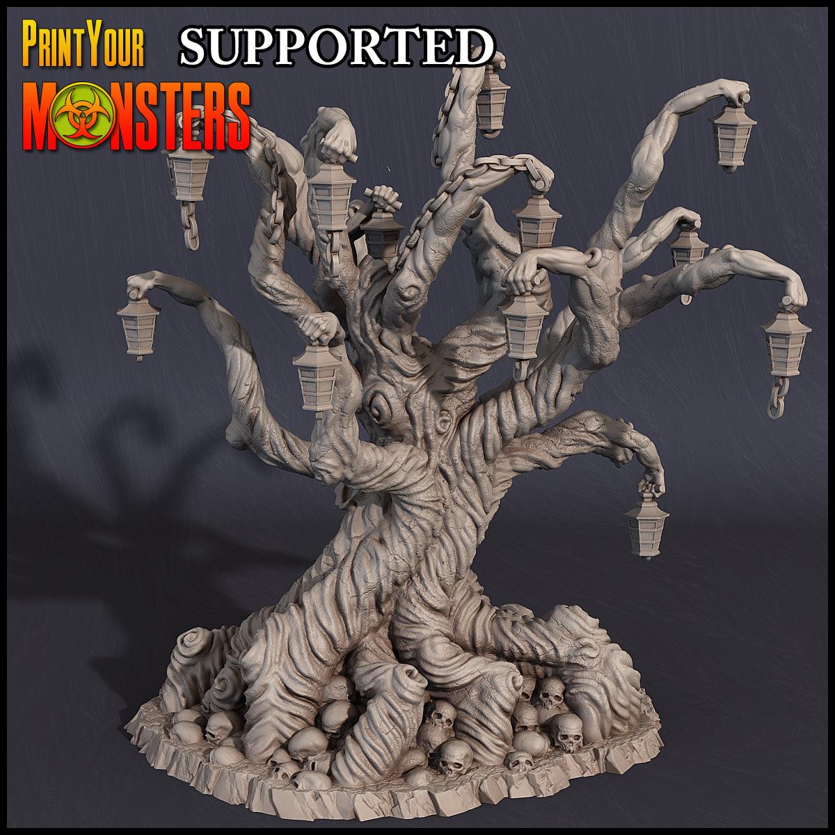 3D Printed Print Your Monsters Witches Hunted Willow Tree Witches Pack 28mm - 32mm D&D Wargaming (Online Only)