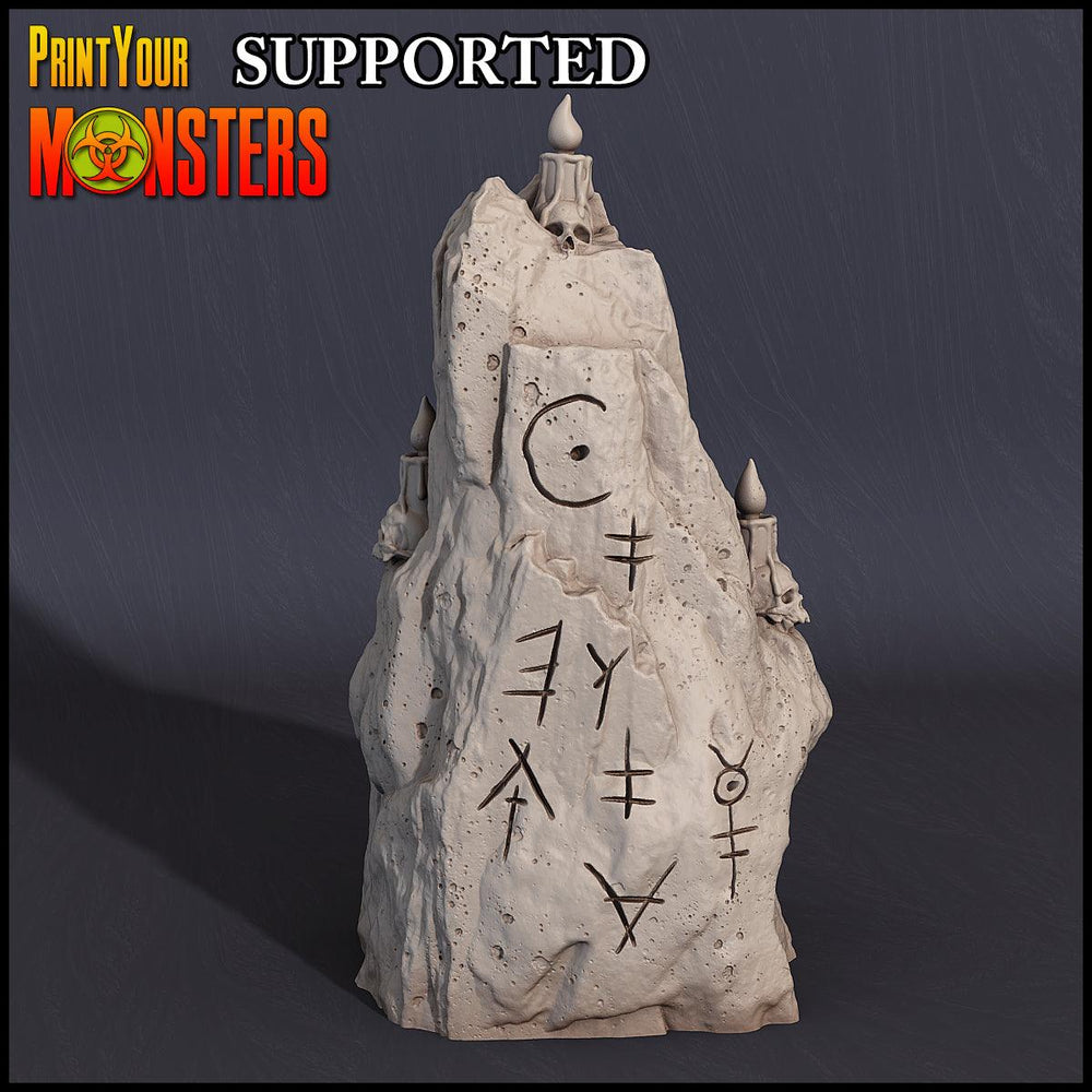 3D Printed Print Your Monsters Witches Sacrifice Stones Set Witches Pack 28mm - 32mm D&D Wargaming (Online Only)