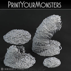 3D Printed Print Your Monsters Worm Swarm Total Worms 2 Set 28mm - 32mm D&D Wargaming (Online Only)