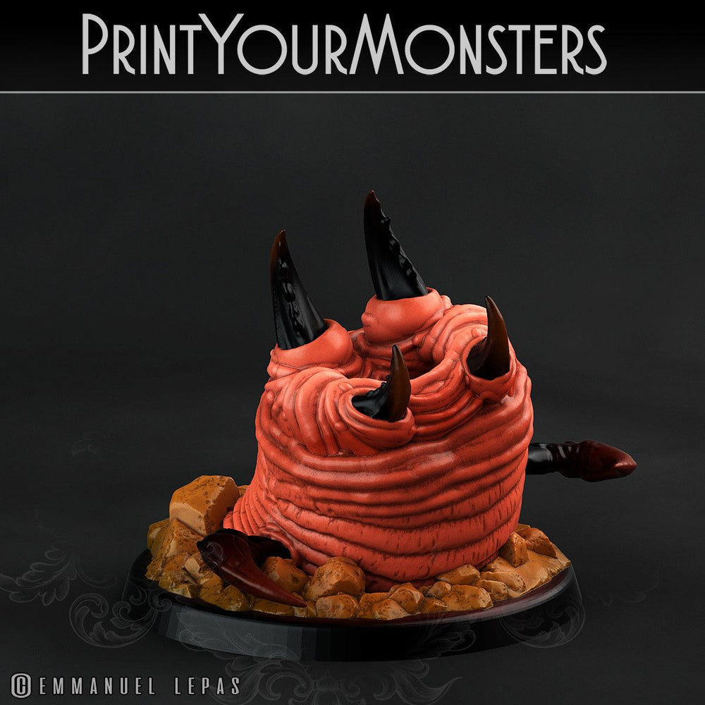 3D Printed Print Your Monsters Worms Subterranean Terrors 28mm - 32mm D&D Wargaming (Online Only)