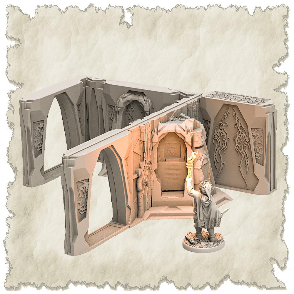 3D Printed SAWANT3D Abandoned Base of Space Elves Set 28 32mm Ragnarok d&d (Online Only)