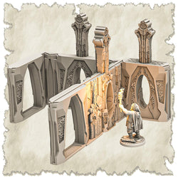 3D Printed SAWANT3D Abandoned Base of Space Elves Set 28 32mm Ragnarok d&d (Online Only)