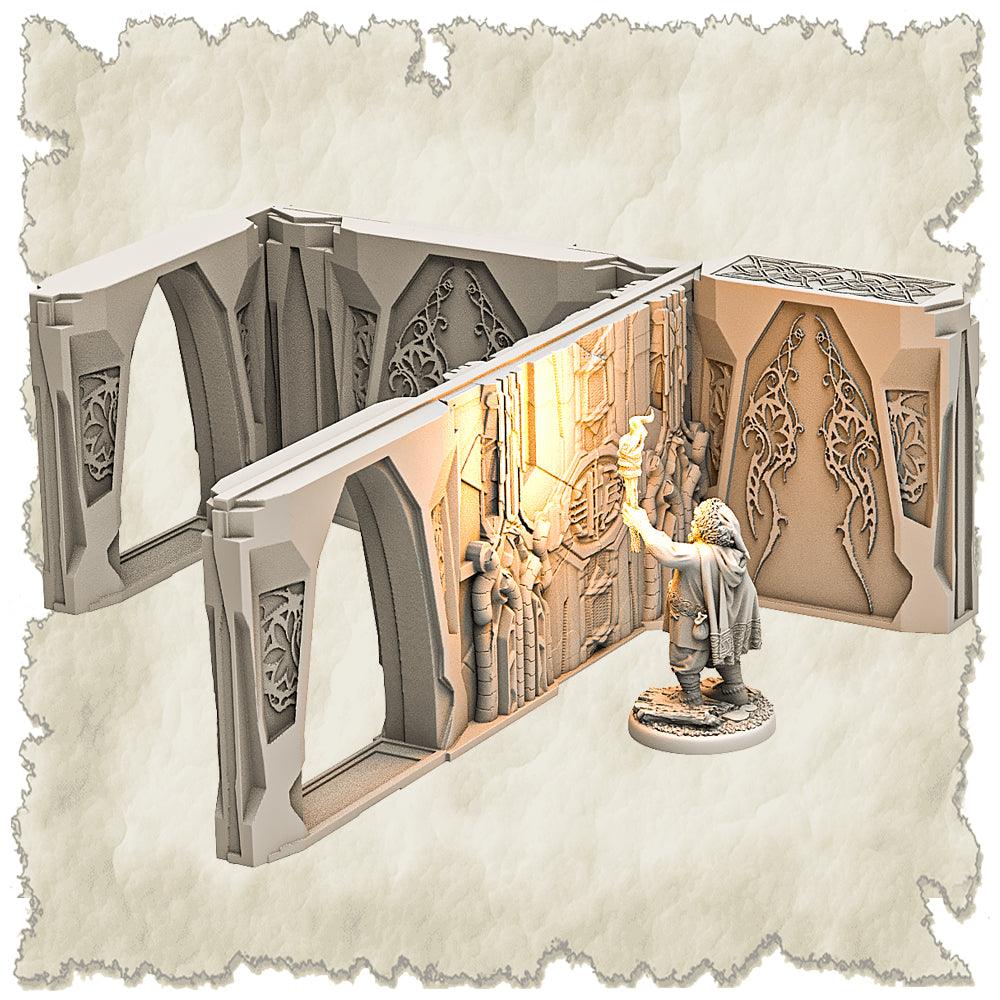 3D Printed SAWANT3D Abandoned Base of Space Elves Set 28 32mm Ragnarok d&d (Online Only)