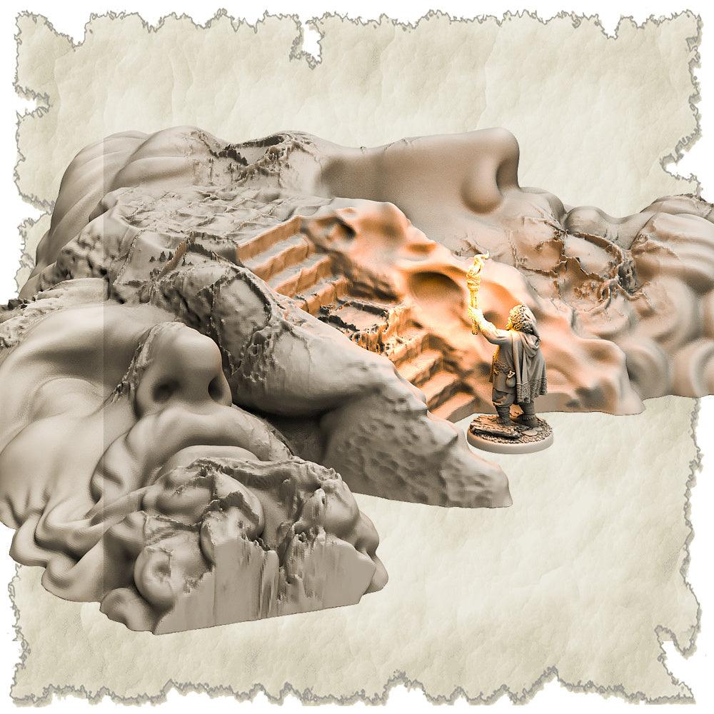 3D Printed SAWANT3D Ancient Head Ruins 28 32mm Ragnarok d&d (Online Only)