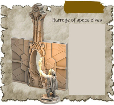 3D Printed SAWANT3D Barrage of Space Elves 28 32mm Ragnarok d&d (Online Only)