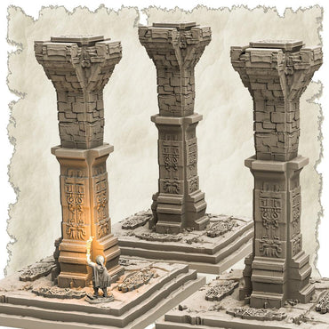 3D Printed SAWANT3D Column in the Jungle 28 32mm Ragnarok d&d (Online Only)