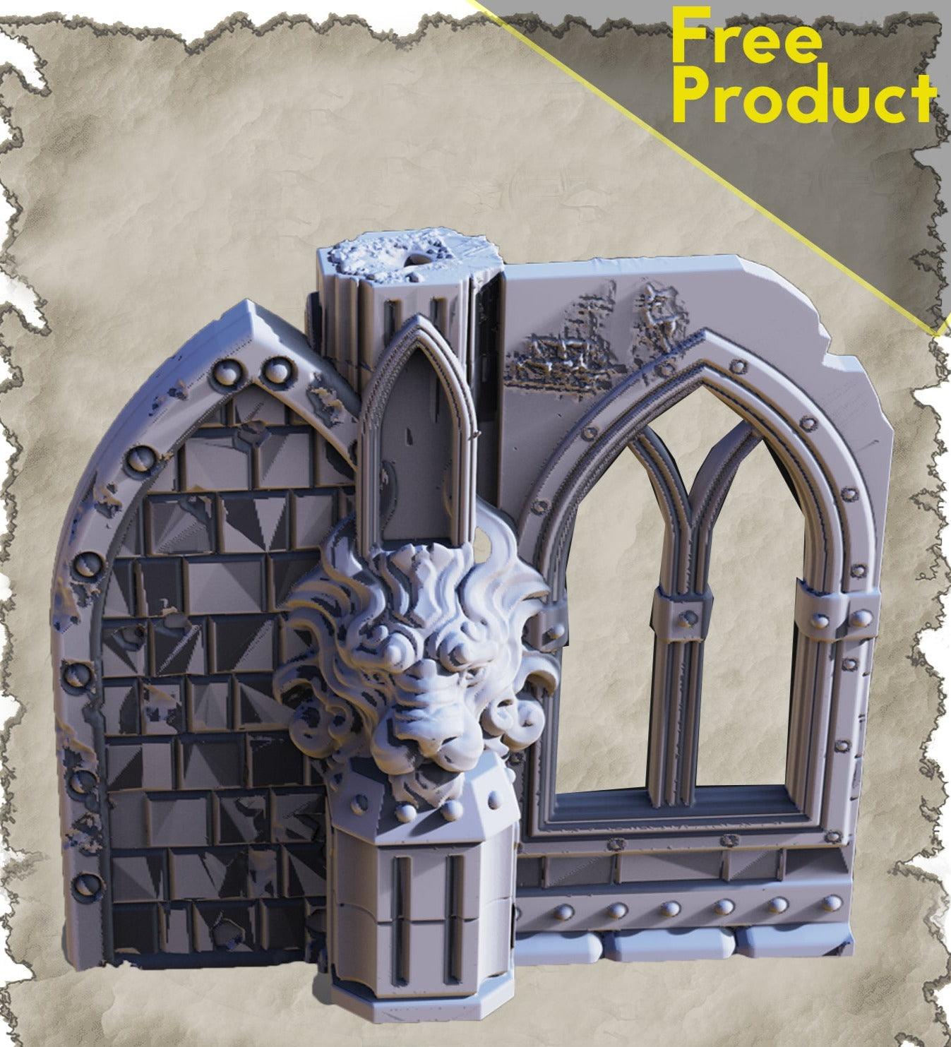 3D Printed SAWANT3D Ruins in the Desert - Window 28 32mm D&D (Online Only)