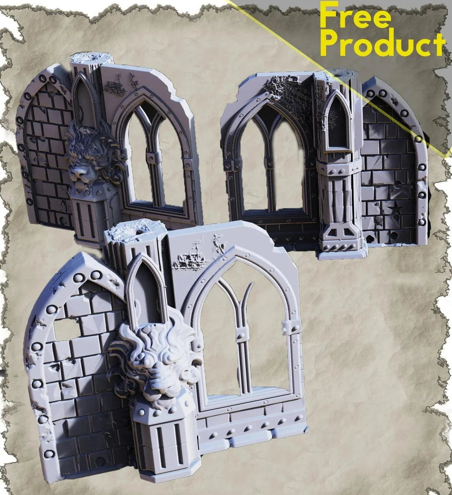 3D Printed SAWANT3D Ruins in the Desert - Window 28 32mm D&D (Online Only)