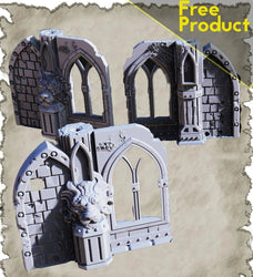 3D Printed SAWANT3D Ruins in the Desert - Window 28 32mm D&D (Online Only)