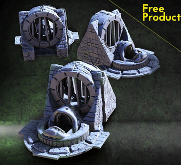 3D Printed SAWANT3D Sewage Secrets Under the Port City - Canal Hatch 28 32mm D&D (Online Only)