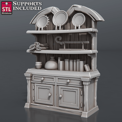3D Printed STL Miniatures Antique Shop Set 28 - 32mm War Gaming D&D (Online Only)