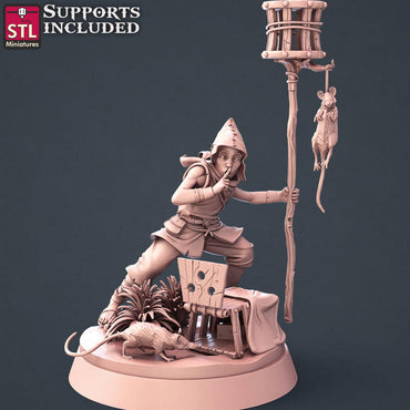 3D Printed STL Miniatures Apprentice Set  28mm - 32mm War Gaming D&D (Online Only)