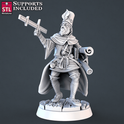 3D Printed STL Miniatures Astronomer Set 28mm - 32mm War Gaming D&D (Online Only)
