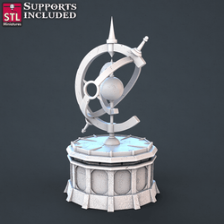 3D Printed STL Miniatures Astronomer Set 28mm - 32mm War Gaming D&D (Online Only)