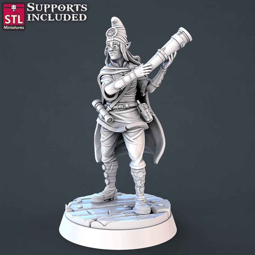 3D Printed STL Miniatures Astronomer Set 28mm - 32mm War Gaming D&D (Online Only)
