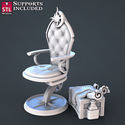 3D Printed STL Miniatures Astronomer Set 28mm - 32mm War Gaming D&D (Online Only)