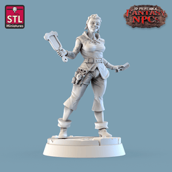 3D Printed STL Miniatures Barber Shop Set Fantasy NPC 28mm - 32mm War Gaming D&D (Online Only)