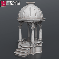 3D Printed STL Miniatures Bath House Set 28 - 32mm War Gaming D&D (Online Only)