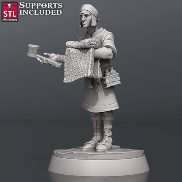 3D Printed STL Miniatures Bath House Set 28 - 32mm War Gaming D&D (Online Only)