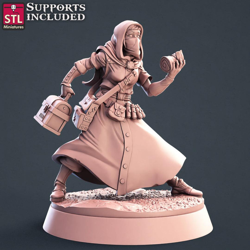 3D Printed STL Miniatures Battlefield Medic Set 28mm - 32mm War Gaming D&D (Online Only)
