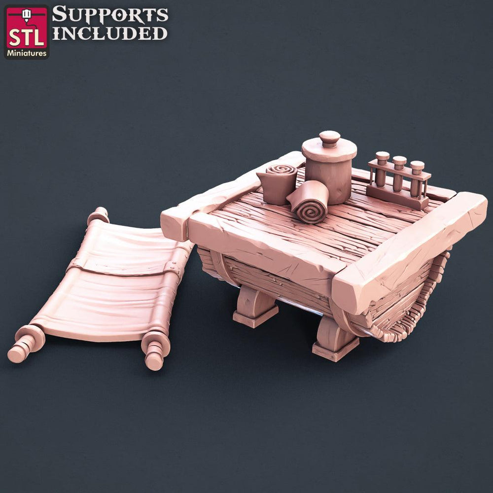 3D Printed STL Miniatures Battlefield Medic Set 28mm - 32mm War Gaming D&D (Online Only)