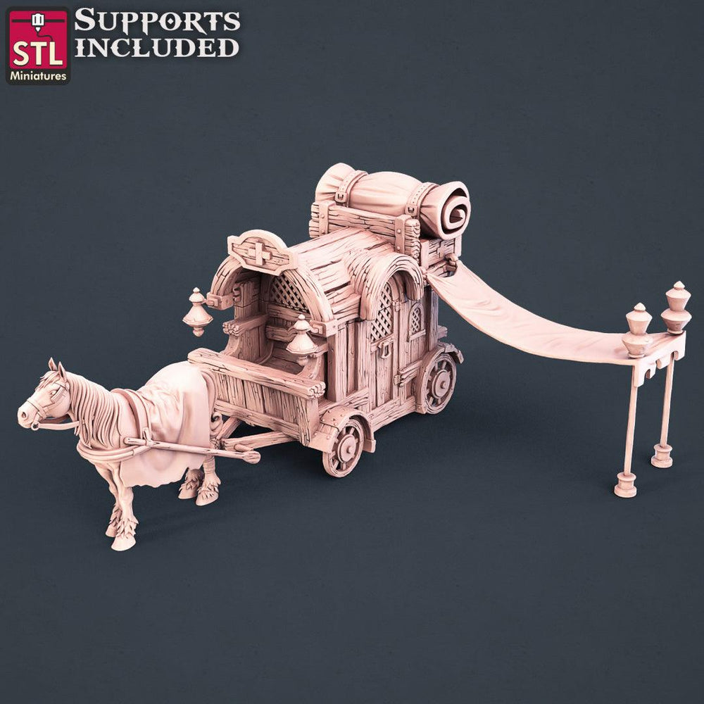 3D Printed STL Miniatures Battlefield Medic Set 28mm - 32mm War Gaming D&D (Online Only)